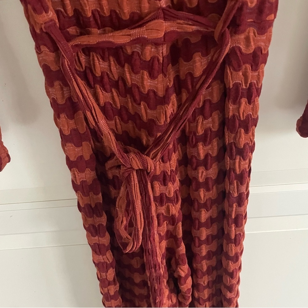 Rita Row Lirio striped rust color jumpsuit 20205 - Picture 7 of 15